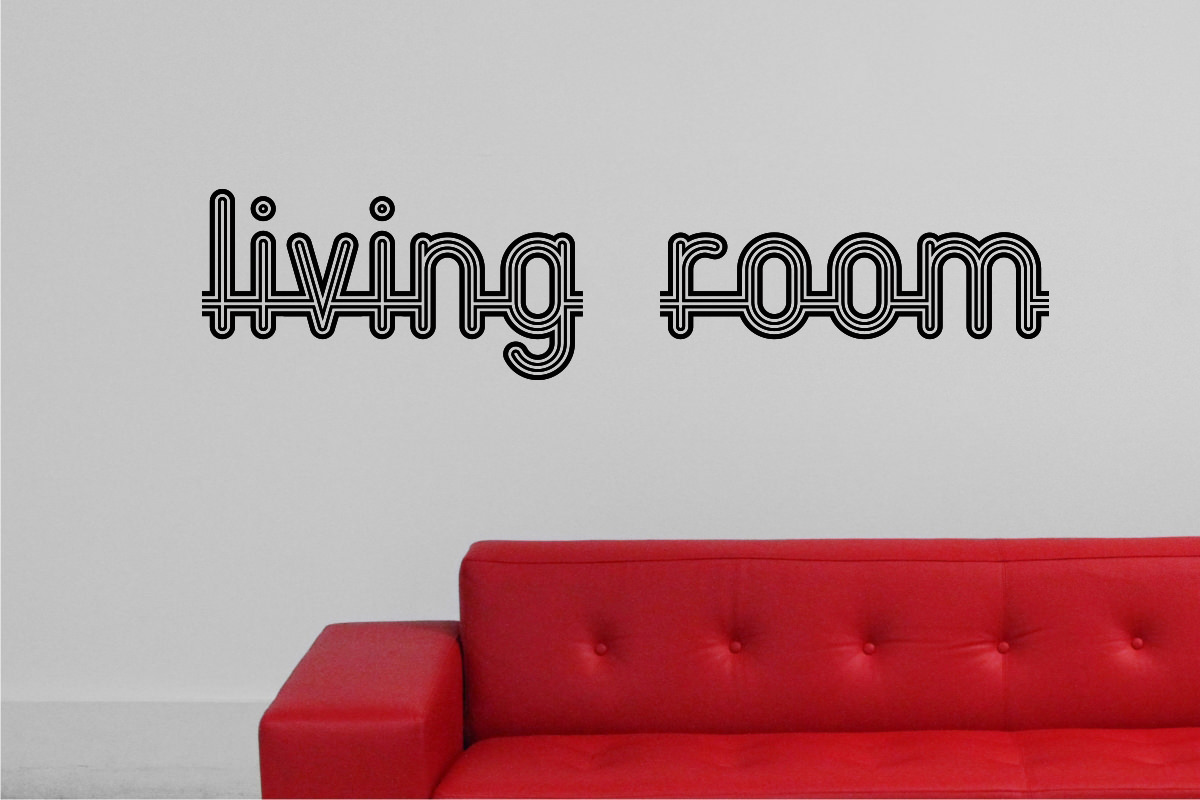living room decals ideas